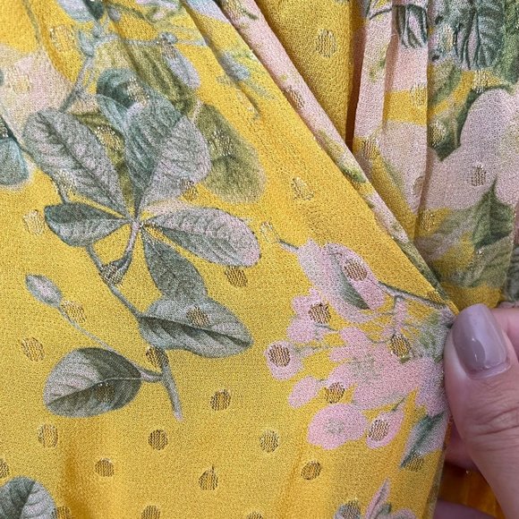 Hemant and Nandita Floral Off-Shoulder Mini Dress - Picture 4 of 4